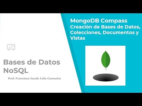 Como crear Bases de Datos en MongoDB Compass Creación de Colecciones, Documentos y Vistas