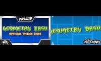 Mix of 2 videos from youtube : Mdk Geometry Dash Official Theme Song Mashup