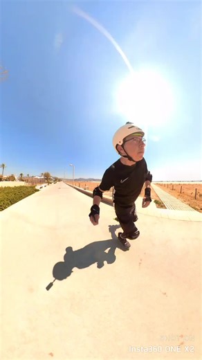 Outdoor Rollerblading with Insta360 ONE X2 Camera