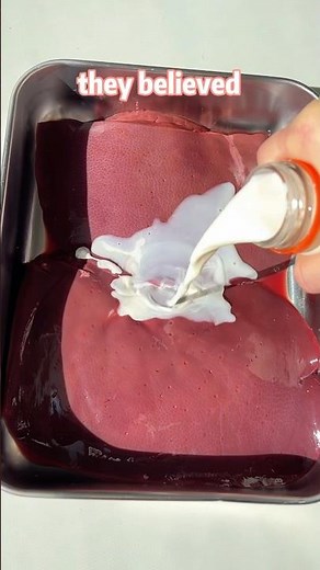 Soak a liver in milk for the best taste 🤤🥛