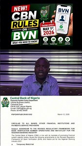 New BVN Rule 5 from May 1st 2026 #financialsecurity