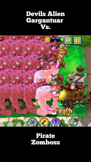 Egypt & Pirate Zomboss Vs. Devils Alien Gargantuar / Plants Vs. Zombies 2