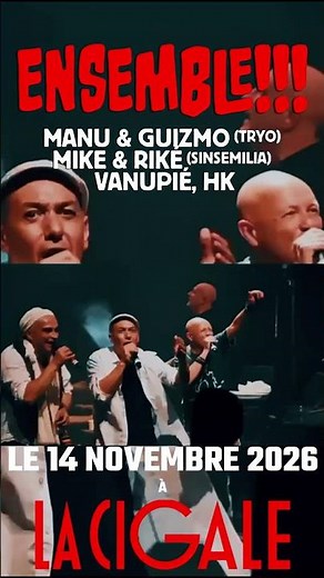 Ensemble !!! le 14 novembre 2026 à La Cigale, Paris