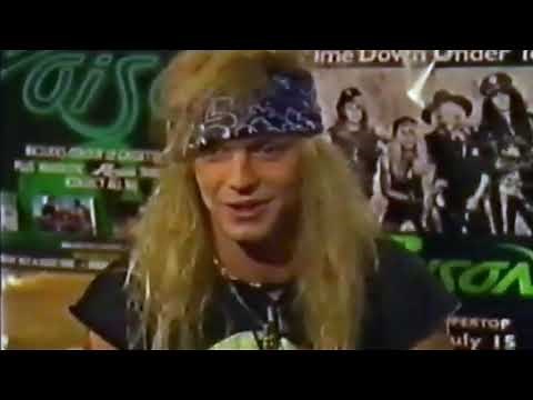 Bret Michaels - 1989 New Zealand interview (RARE!!)