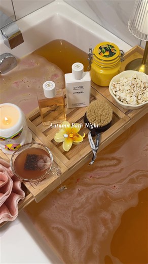 Autumn Self-Care Night Routine: Cozy Bath & Relaxing ASMR