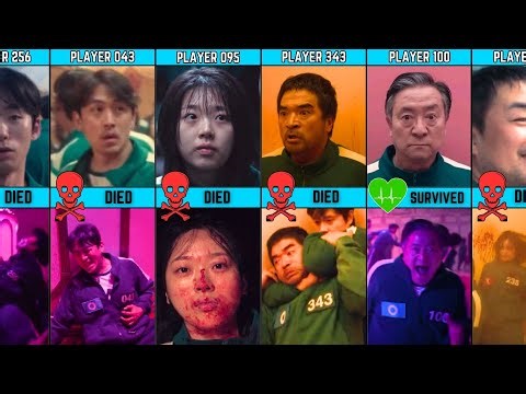 All Squid Game Players Who Died in "Mingle Game"