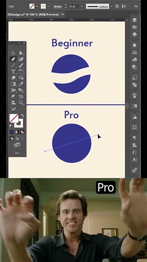 Beginner Vs Pro tutorial #artist #art #designer #graphicdesign #photoshop #tips