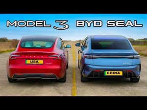 Tesla Model 3 v BYD Seal: DRAG RACE