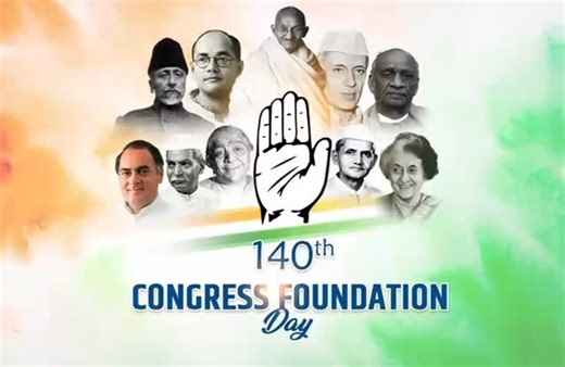 Mallikarjun Kharge on Instagram: "The Indian National Congress has always worked for the welfare, empowerment and inclusive development of the people of India. We strongly believe in equal opportunity in political, economic, and social rights, as guaranteed by the Constitution of India. 140-year-old glorious history of the Indian National Congress, narrate the great saga of truth, non-violence, sacrifice, struggle and patriotism. My best wishes to every Indian on #CongressFoundationDay Jai Hind