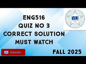 ENG516 Quiz No 3 Solution Fall 2025 | eng516 quiz 3 solution fall 2025 | eng516 quiz 3 2025