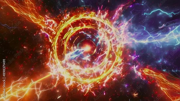 Dynamic Cosmic Action: Ultra-Realistic High-Quality Design with Explosive Effects