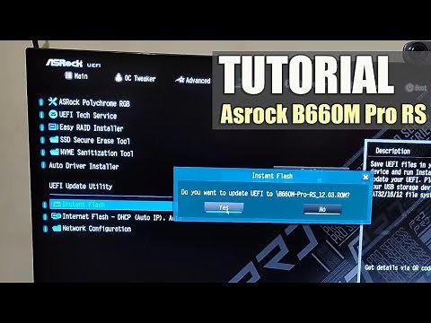 How to update BIOS Asrock Motherboard | Asrock B660M Pro RS
