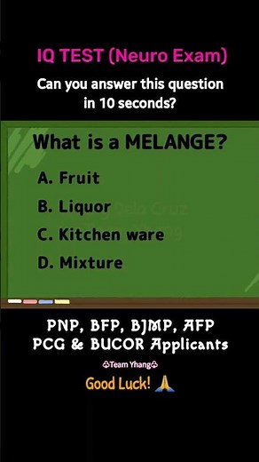 IQ TEST | NEURO PSYCHIATRIC EXAM | BFP, AFP, PNP, BJMP, PCG & BUCOR APPLICANTS