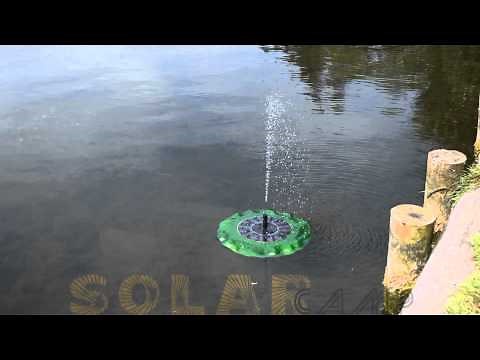 Solcelle åkande springvand fra SolarCamp