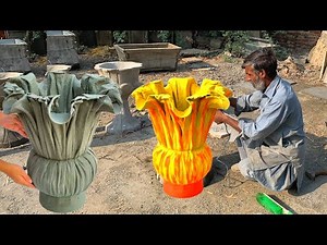 How to Make Unique Decorative Plant Pots || Cement Pots For Your Garden: A Handy DIY Project