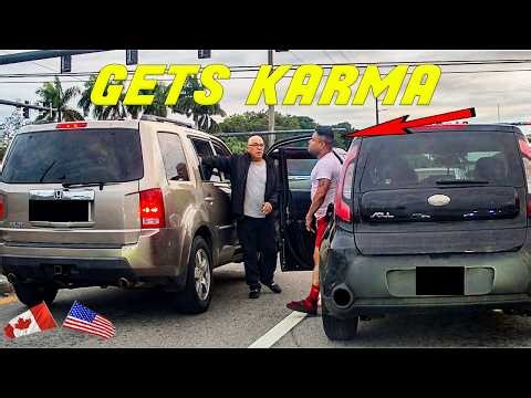 DUDE PUNCHES CAR RIGHT IN FRONT OF A COP