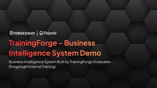 TrainingForge - Business Intelligence System Demo | Daniel Julien