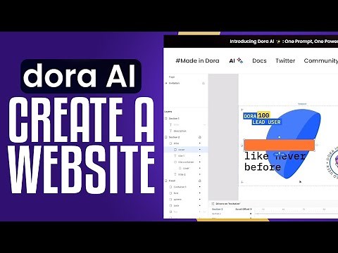 How To Use Dora AI To Create A Website | Dora AI Tutorial 2025