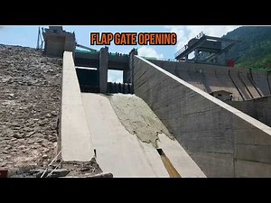 When Steel Gives Way to a Flood | Massive Spillway Flap Gate Opening