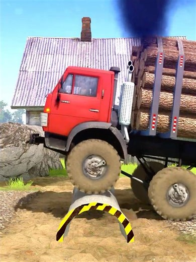 Spintires: MudRunner -SHACMAN DELONG X3000 Towing a Truck on a Snowy Road Ep 486