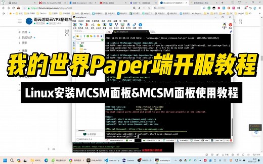 我的世界Paper服务器搭建教程&雨云VPS开MC服教程