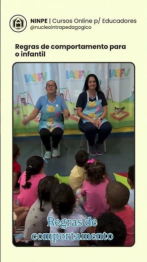 Regras de comportamento para o infantil