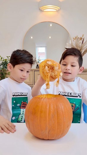 2.3M views · 44K reactions | Nag carve kami ng pumpkin for halloween!  | Charlie & Chino | Facebook