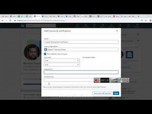 Adding Certificate to LinkedIn Profile on 2019 LinkedIn Current Interface