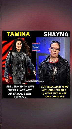 Tamina is still under WWE contract without wrestling for 2 years but Shayna Baszler released #wwe