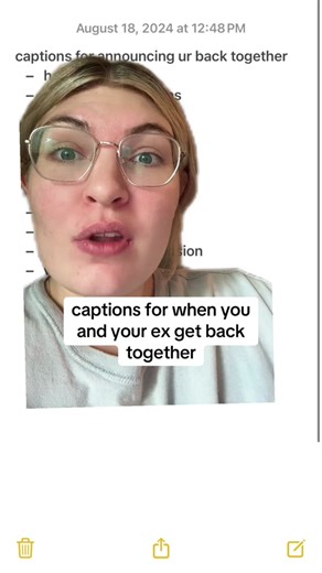 Captions for Getting Back Together with Your Ex