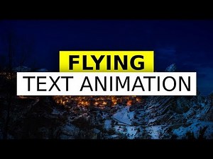 Flying Text Animation Using Html and CSS | Web dev