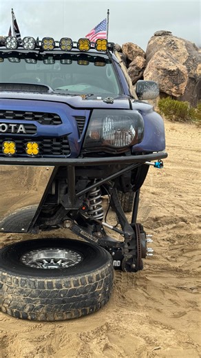 TPT | prerunner Tacoma | on Instagram: "Gotta keep in mind the steering rack that always breaks, gotta steer with effort😂 (alr I’m done reusing clips) . . Companies that support me and everyone’s builds: @tacomabeast use code “purple32” at check out for 5% off all orders @morimotolighting helped me get these awesome taillights for the second gen couldn’t be happier @yotawerxtuning couldn’t be any happier than with this tune if your looking to make your Tacoma feel like it lost its weight