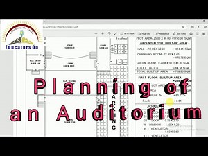 Detailed Planning of Auditorium building Engineering Project (B.E./B.Tech) Part-1 Must Watch