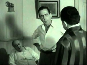 Humphrey Bogart Blooper in Key Largo 1948