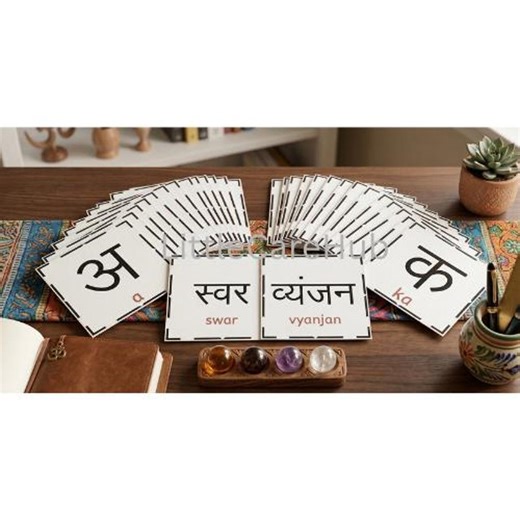 Hindi Swar Vyanjan Flashcards, Devanagari Script Learning Cards (digital Download) - Etsy