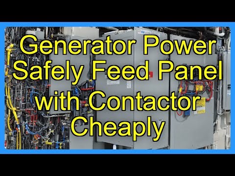 Generator Power Safely Feed Panel with Contactor Cheaply