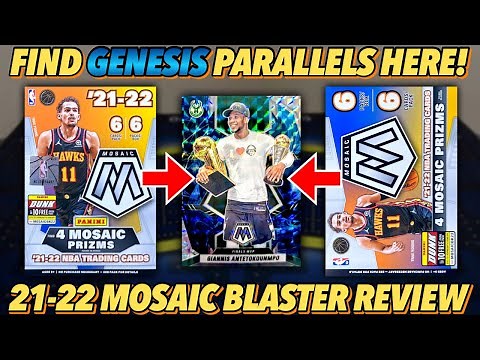 THE RARE GENESIS PARALLEL IS FOUND HERE! 2021-22 Panini Mosaic Basketball Retail Blaster Box Review