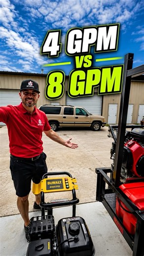 4 GPM vs 8 GPM Pressure Washer: Which One Should You Buy?