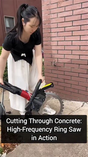 Luxury ✨ AI 🤖 Cars 🚗 on Instagram: "A high-frequency ring saw is a powerful cutting tool used primarily in construction and demolition for making deep, precise cuts in tough materials like reinforced concrete, stone, and masonry. Unlike traditional saws, the blade on a ring saw rotates around a guide bar, allowing for deeper cuts without the limitations of a central axle. Powered by high-frequency electric motors, these saws deliver consistent speed and torque, making them ideal for demanding 