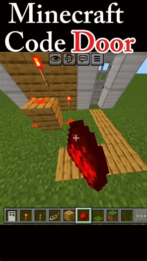 Minecraft code door #minecraft #minecraftsurvivalseriesepisode