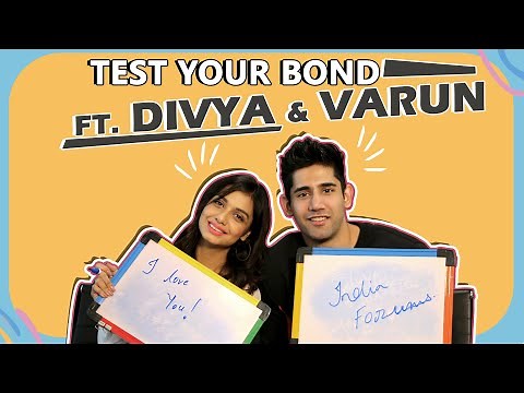 Test Your Bond Ft. Divya Agarwal And Varun Sood | Secrets Revealed