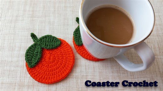 Super easy crochet coaster for beginners