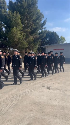 #LACoFD Recruit Academy 177 marching in to their graduation ceremony. 🚒 #LACounty #County #Firefighters #Firefighter #JoinOurTeam #LiveTheDream #FireService | Los Angeles County Fire Department