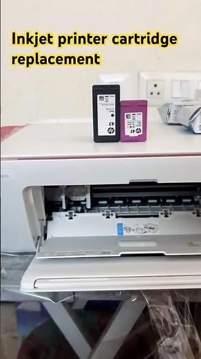 How to install Inkjet printer cartridge # #printerproblems #demo