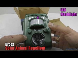 BROOX Solar Animal Repellent (at AMAZON) unboxing