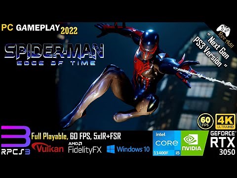 Spider Man Edge of Time PC Gameplay | RPCS3 | Full Playable | PS3 Emulator | 4k60FPS | 2022 Latest