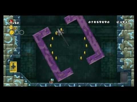 New Super Mario Bros. Wii - Star Coin Location Guide - World 3-Mid-Castle | WikiGameGuides