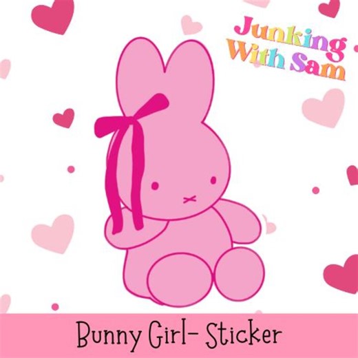 Bunny Girl- Sticker - Etsy