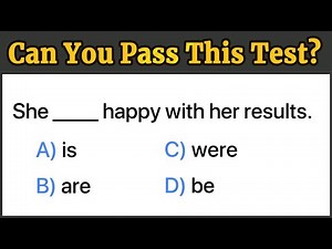 Beginner English Grammar Quiz: The Verb "To Be" | Part 1
