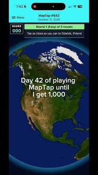 Day 42 of playing MapTap until I get 1,000. A pacific island ruined my score again#maptap #geography